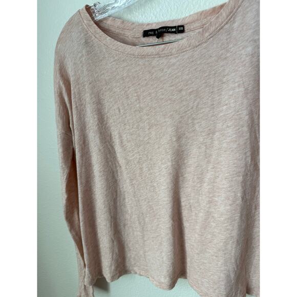 Rag & Bone Jean Pink Long Sleeve Cotton Top XXS - Picture 6 of 7